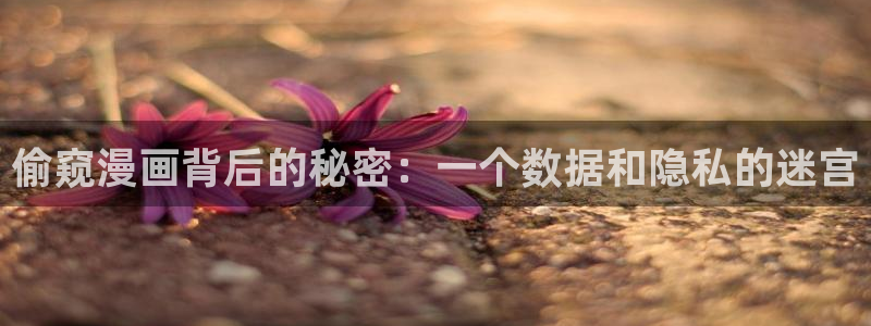 歪歪漫画动漫：偷窥漫画背后的秘密：一个数据和隐私的迷宫